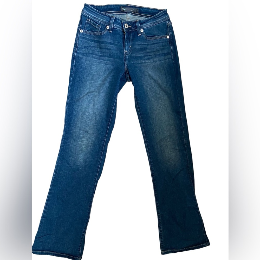 Levi’s curvy low rise wide leg bootcut blue jeans